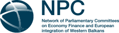 logo for Network of Parliamentary Committees for Economy Finance and European integration of Western Balkans