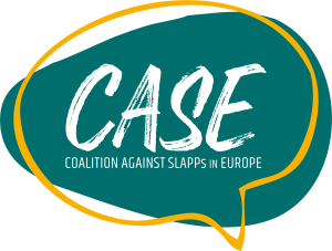 logo for Coalition Against SLAPPS in Europe