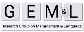logo for Research Group on Management and Language