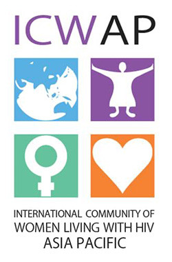 logo for International Community of Women Living with HIV Asia Pacific