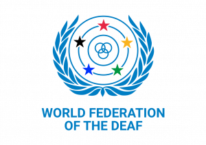 logo for World Federation of the Deaf