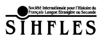 logo for Société internationale pour l'histoire du français langue étrangère ou seconde