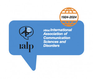 logo for International Association of Communication Sciences and Disorders