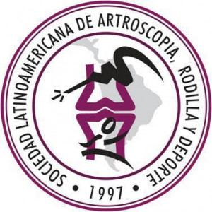 logo for Sociedad Latinoamericana de Artroscopia, Rodilla y Traumatologia Deportiva