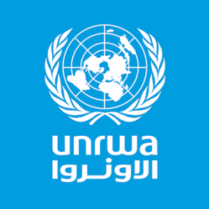 logo for United Nations Relief and Works Agency for Palestine Refugees in the Near East