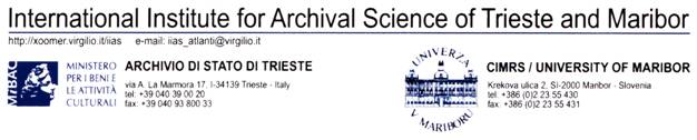 logo for International Institute for Archival Science of Trieste and Maribor