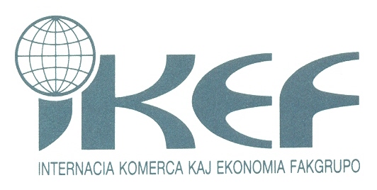 logo for Internacia Komerca kaj Ekonomia Fakgrupo