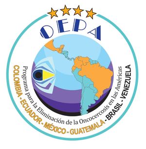logo for Onchocerciasis Elimination Program for the Americas