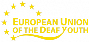 logo for European Union of Deaf Youth