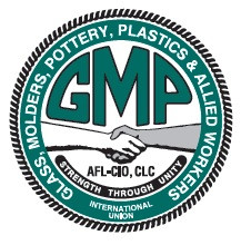 logo for Glass Molders, Pottery, Plastics and Allied Workers International Union
