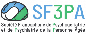 logo for Société Francophone de Psychogériatrie et de Psychiatrie de la Personne Âgée