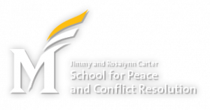 logo for Jimmy and Rosalynn Carter School for Peace and Conflict Resolution
