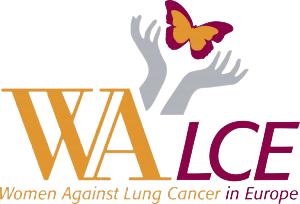 logo for Women against Lung Cancer in Europe
