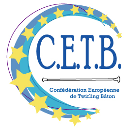 logo for Confédération européenne de twirling bâton