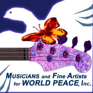 logo for Musicians and Fine Artists for World Peace
