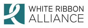 logo for White Ribbon Alliance for Safe Motherhood