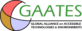 logo for Global Alliance on Accessible Technologies and Environments