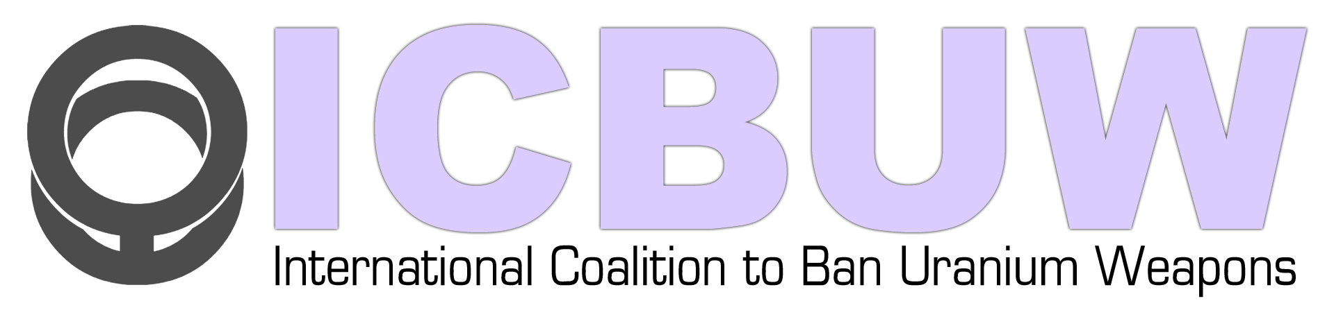 logo for International Coalition to Ban Uranium Weapons