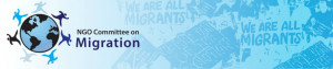 logo for NGO Committee on Migration, New York