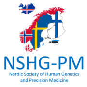 logo for Nordic Society of Human Genetics and Precision Medicine