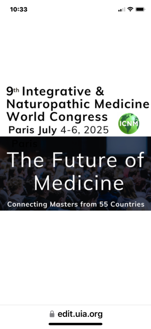 logo for International Congress on Naturopathic Medicine