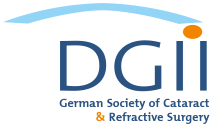 logo for Deutschsprachige Gesellschaft für Intraokularlinsen-Implantation, Interventionelle und Refraktive Chirurgie
