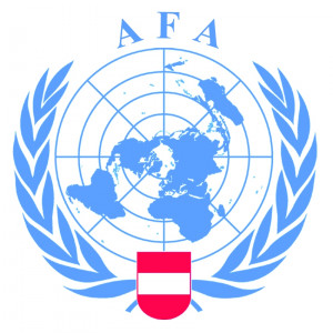 logo for United Nations Youth and Student Association of Austria - Academic Forum for Foreign Affairs